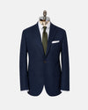 Made-in-Canada Solid Blue Wool Hopsack Sport Coat