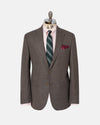 Made-in-Canada Solid Brown Wool Hopsack Sport Coat