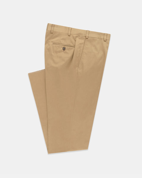 GOLD COTTON DRILL TROUSER - CLASSIC FIT | J. PRESS