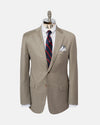 Made-in-USA Solid Tan Super 120s Wool Suit