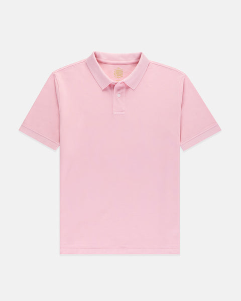Pink Cotton Pique Polo - Classic Fit