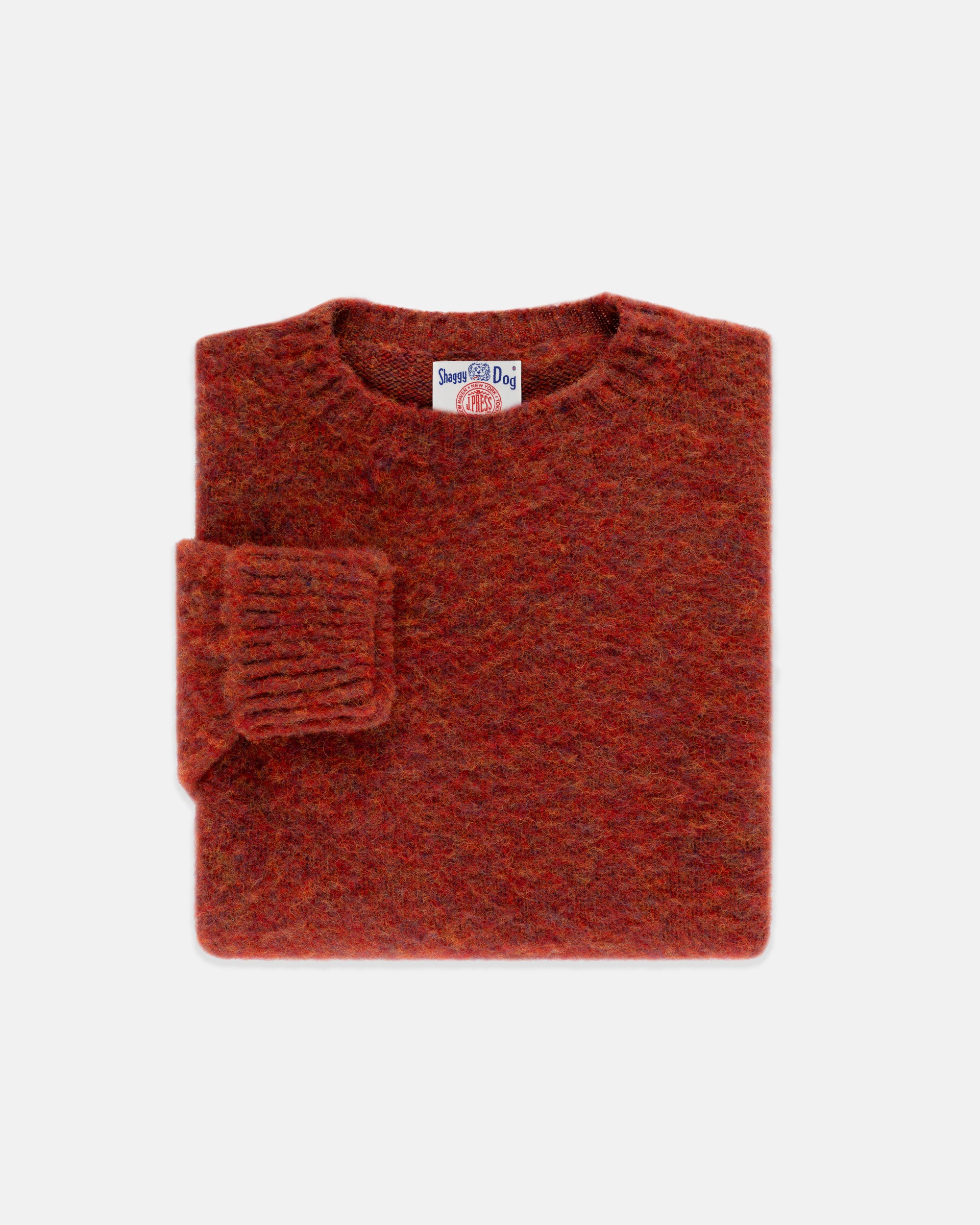 Shaggy Dog Sweater Orange Mix - Classic Fit | Men's Sweaters - J