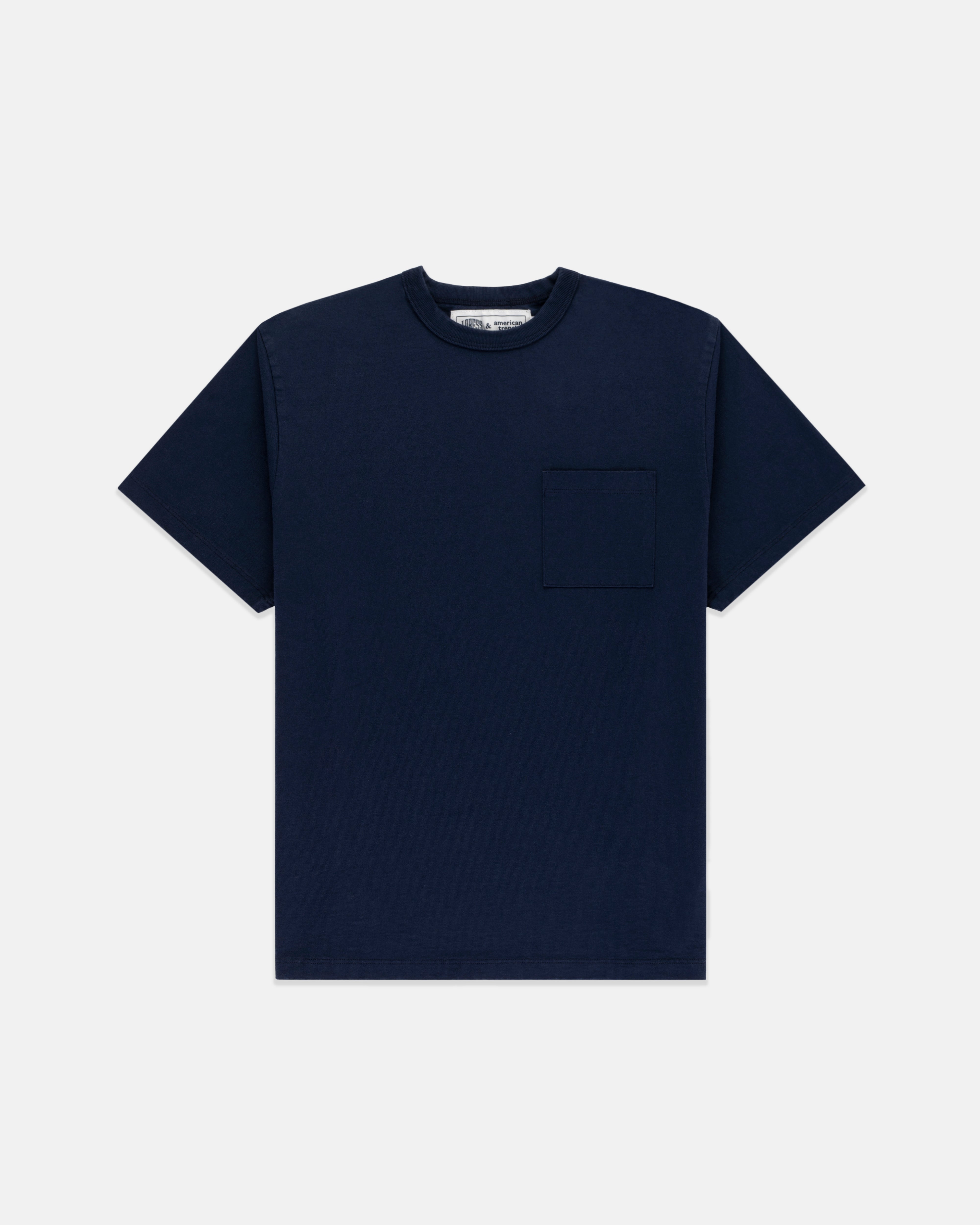 Made-in-USA Navy Pocket Tee