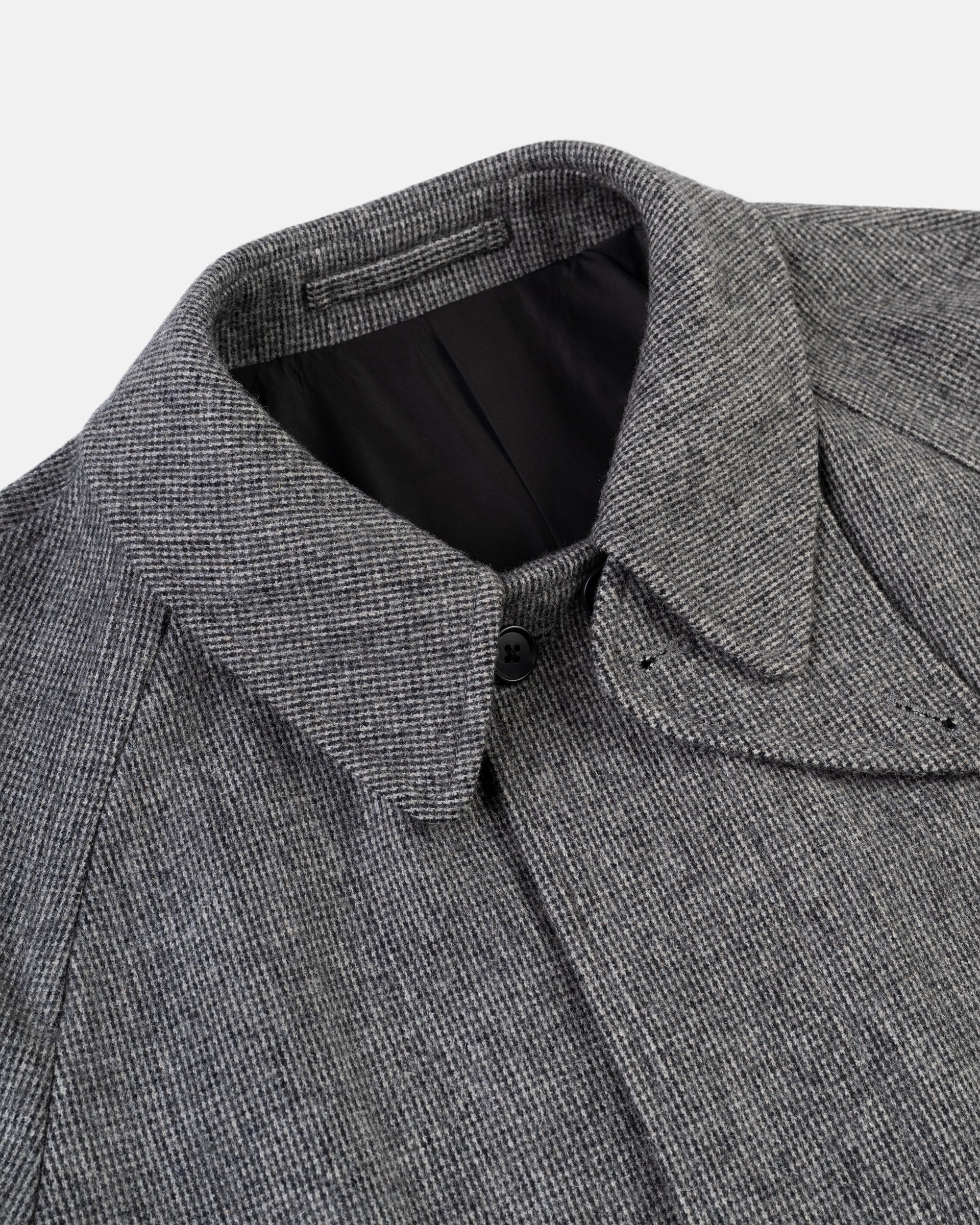 Grey Barleycorn British Tweed Balmacaan