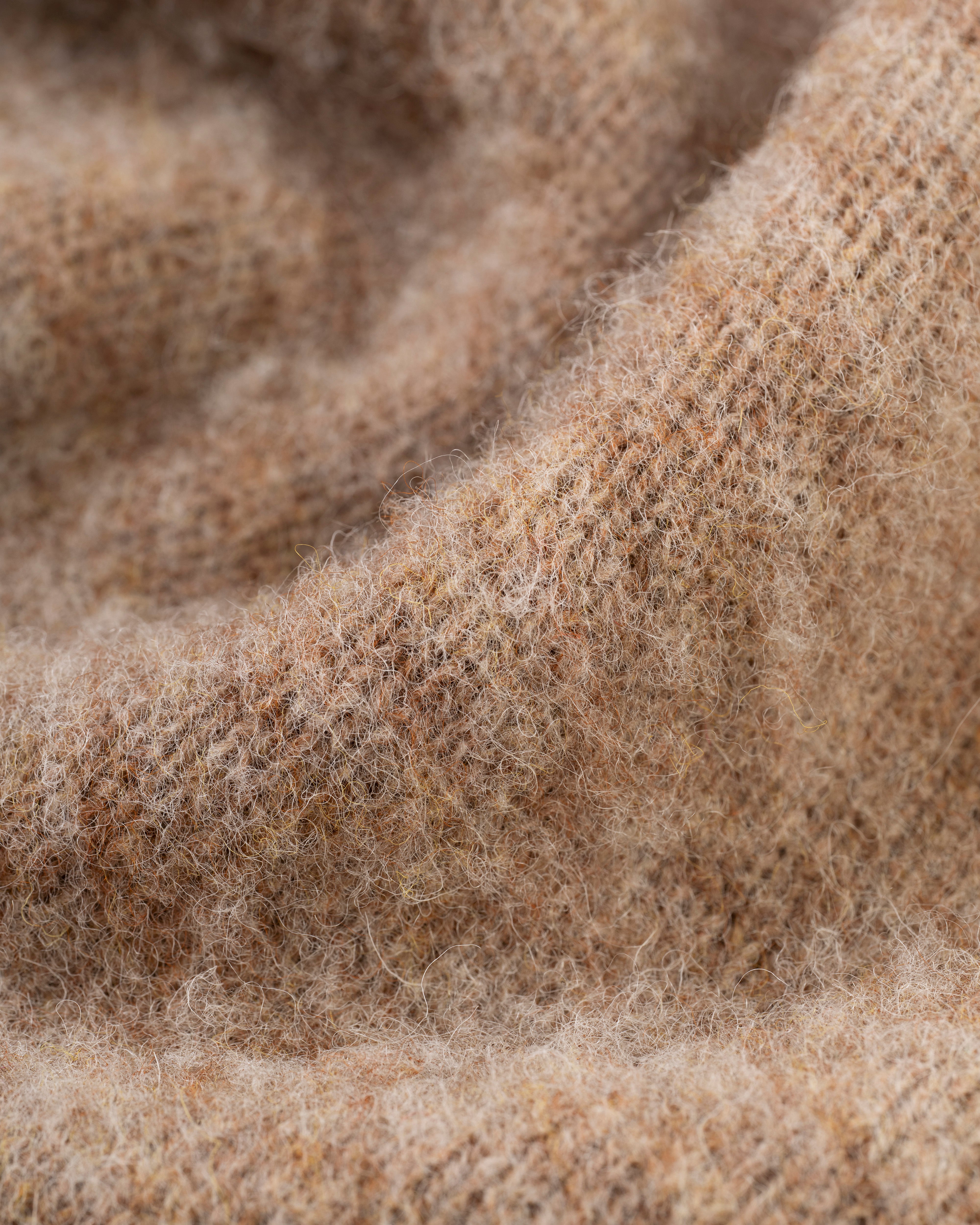 Made-in-Scotland Tan Shaggy Dog Sweater - Classic Fit