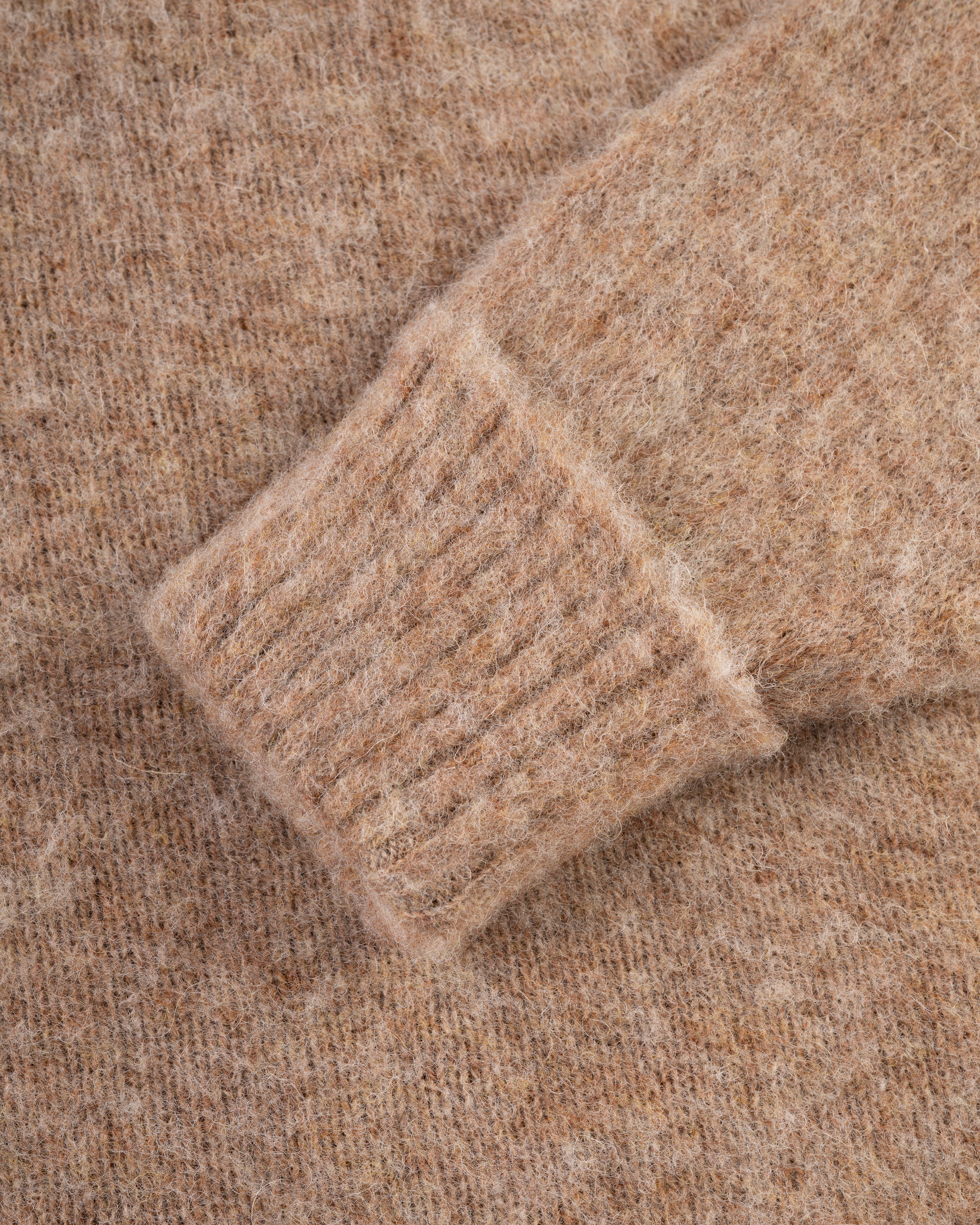 Made-in-Scotland Tan Shaggy Dog Sweater - Classic Fit