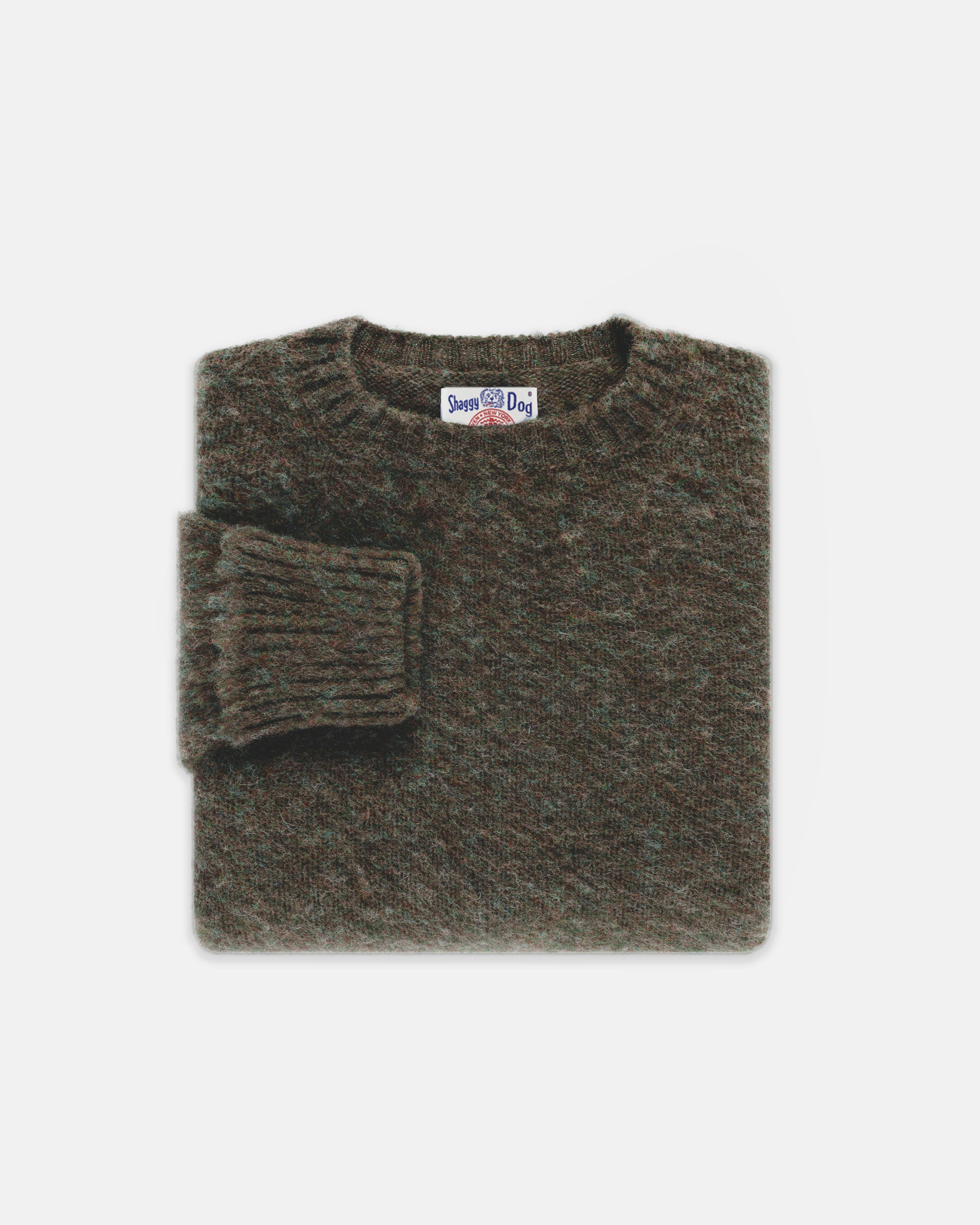 J.Press Shaggy Dog シェットランドウール M Shaggy Dog Sweater Blue/Brown - Classic Fit | Men's Sweaters - J