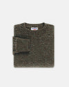 Made-in-Scotland Brown & Blue Marl Shaggy Dog Sweater - Classic Fit