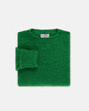Made-in-Scotland Grass Green Shaggy Dog Sweater - Classic Fit