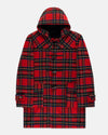 Made-in-England Royal Stewart Tartan Classic Morris Duffle Coat
