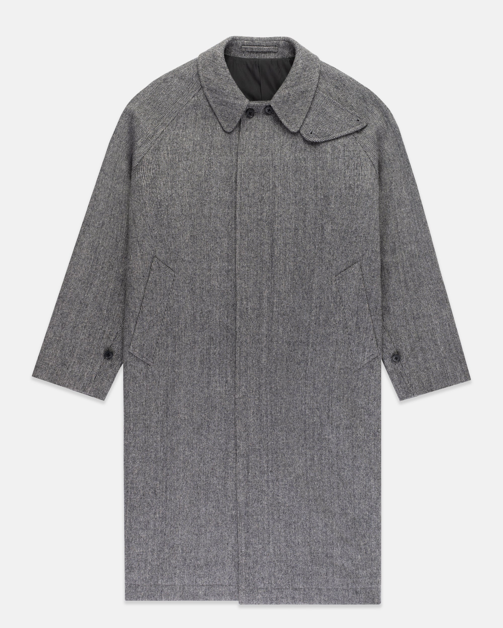 Grey Barleycorn British Tweed Balmacaan