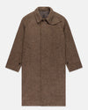 Brown Herringbone British Tweed Balmacaan