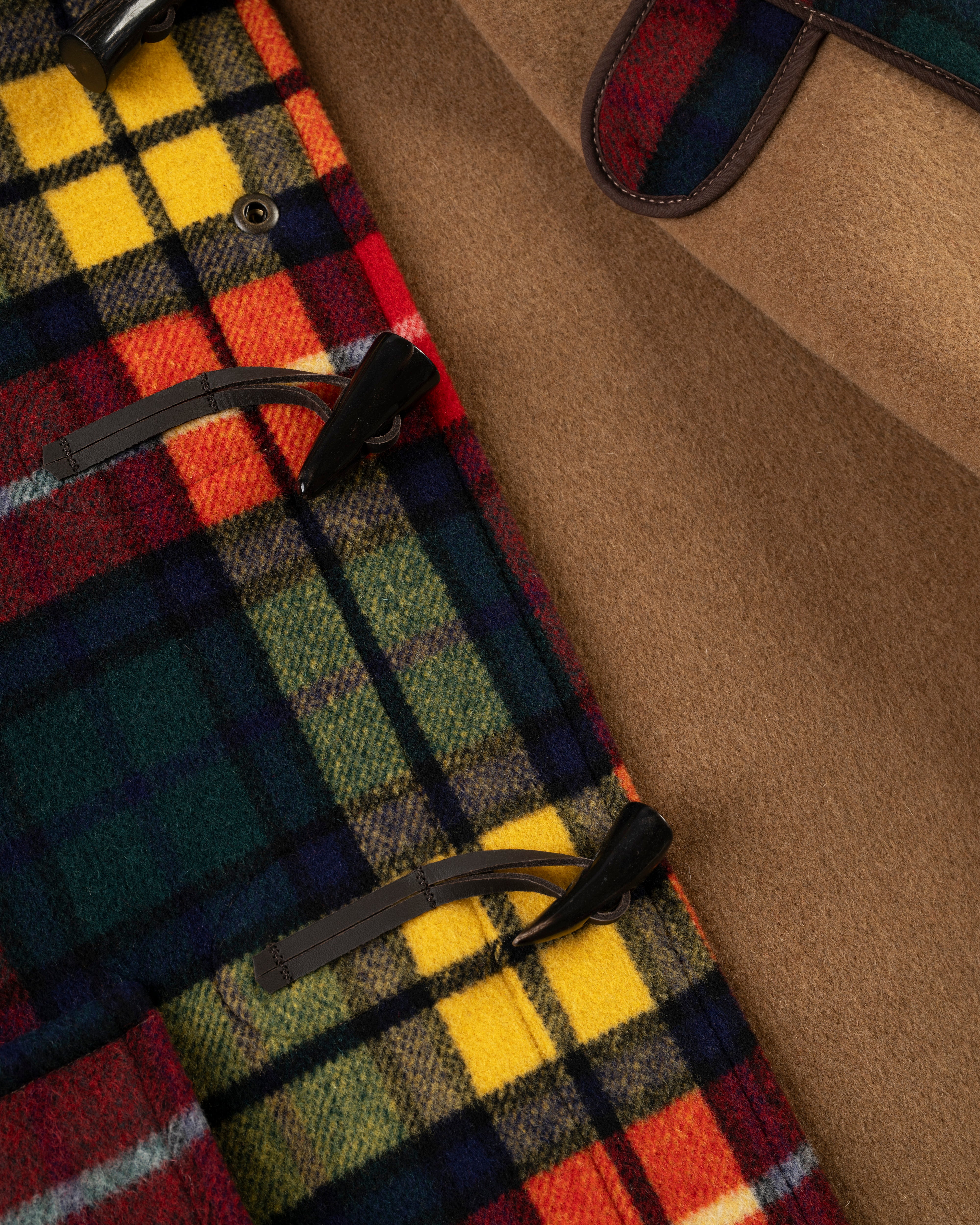 Made-in-England Buchanan Tartan Classic Morris Duffle Coat