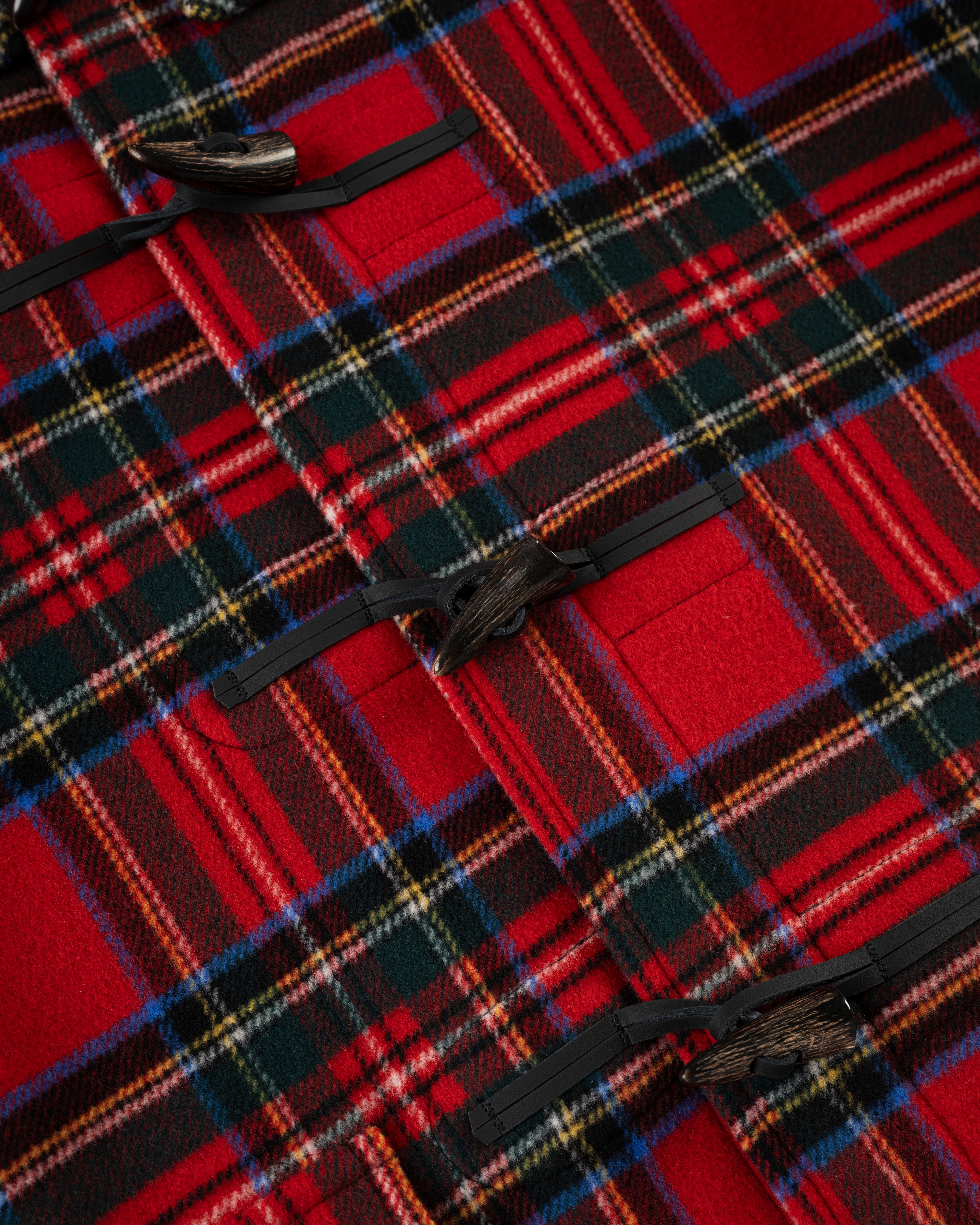 Made-in-England Royal Stewart Tartan Classic Morris Duffle Coat