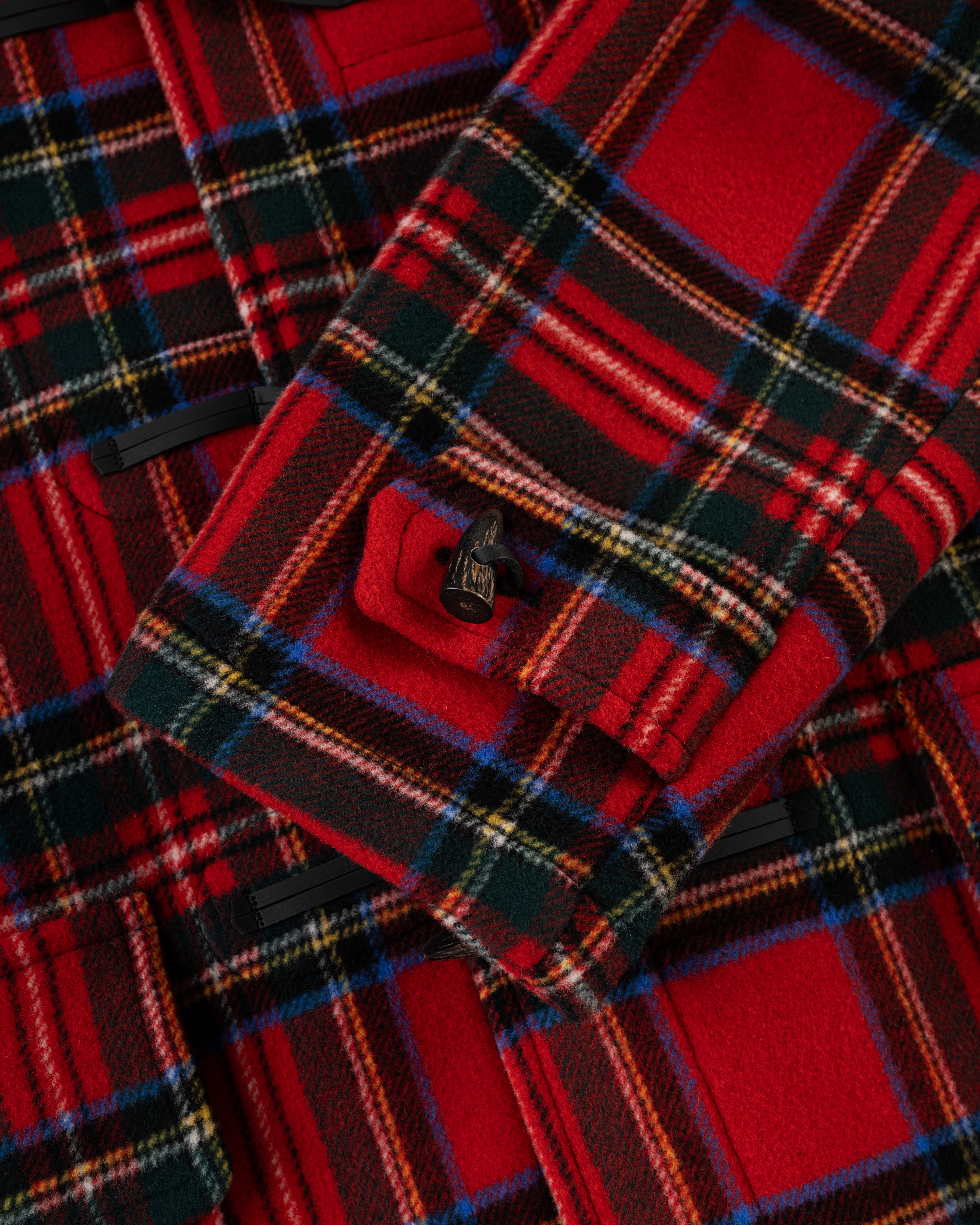 Made-in-England Royal Stewart Tartan Classic Morris Duffle Coat