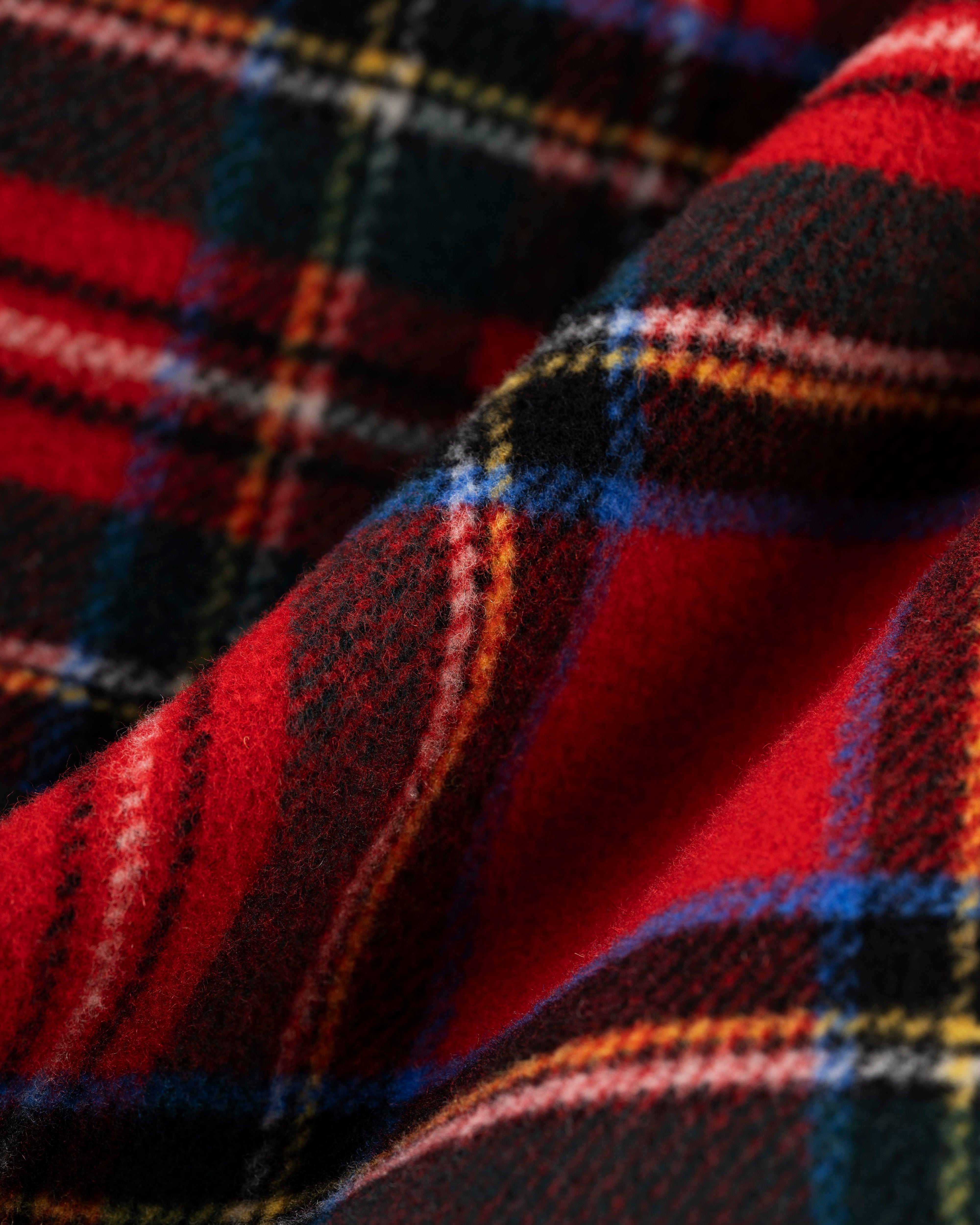 Made-in-England Royal Stewart Tartan Classic Morris Duffle Coat