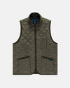 Made-in-England Lavenham Olive Mickfield Quilted Gilet