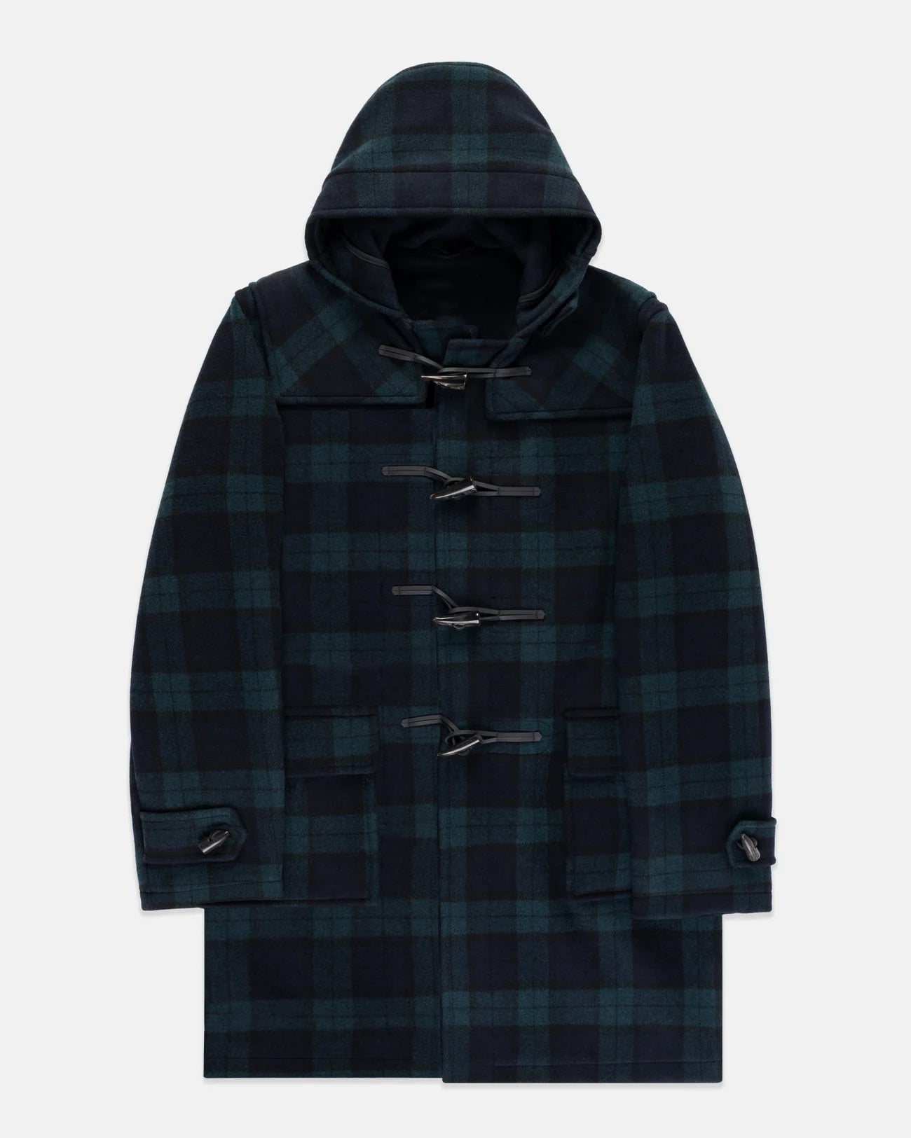 Made-in-England Blackwatch Classic Morris Duffle Coat
