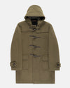 Made-in-England Loden Green Classic Morris Duffle Coat