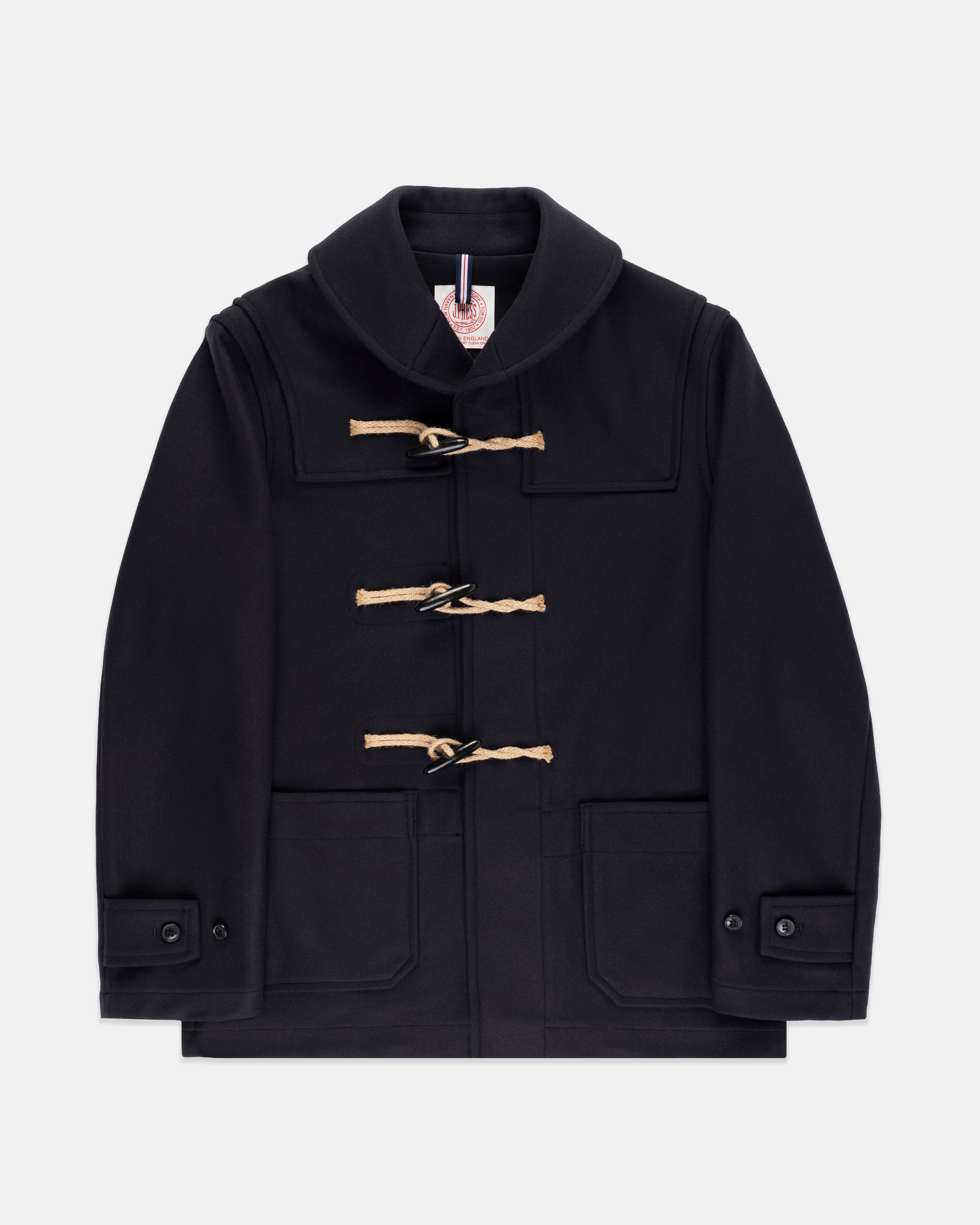 Duffle Coat in Navy/Green/Red | Men's Coats and Dress