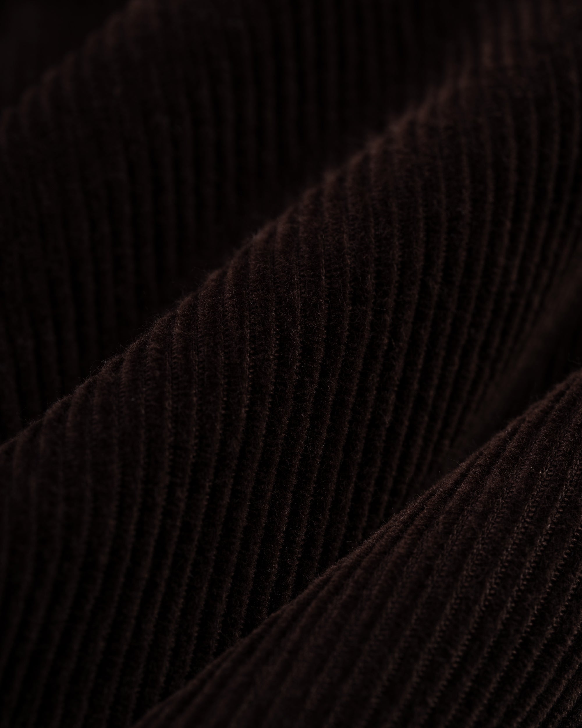 Solid Brown Wide Wale Corduroy Trouser - Trim Fit