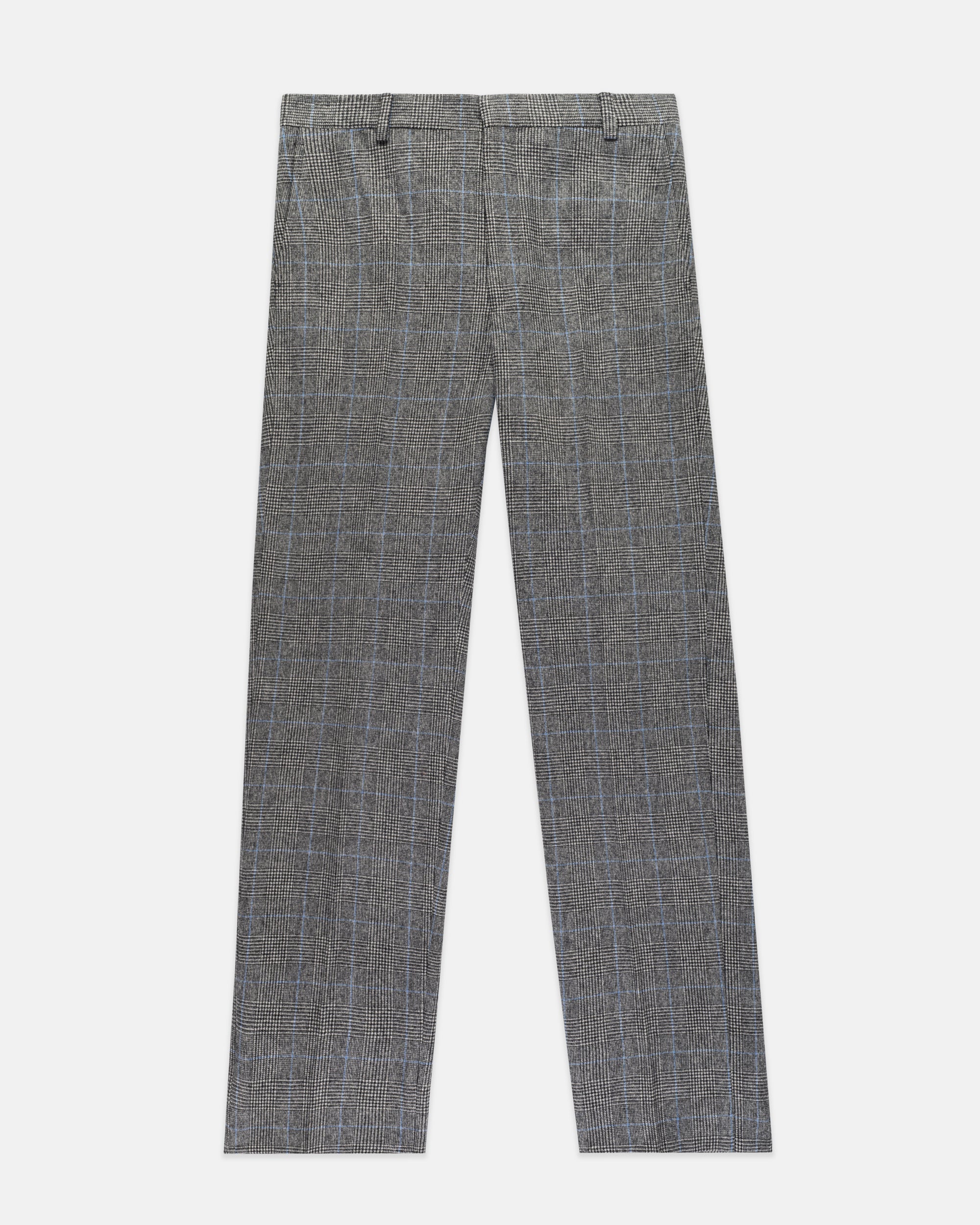 Made-in-USA Black & White Prince-of-Wales Fox Flannel Suit