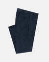 Solid Navy Narrow Wale Corduroy Trouser