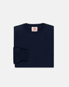 Made-in-Scotland Navy Cashmere Crewneck Sweater