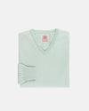 Made-in-Scotland Eton Blue Cashmere V-neck Sweater