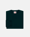 Made-in-Scotland Green Cashmere Crewneck Sweater