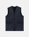 Barbour Navy Polarquilt Zip-In Waistcoat Liner