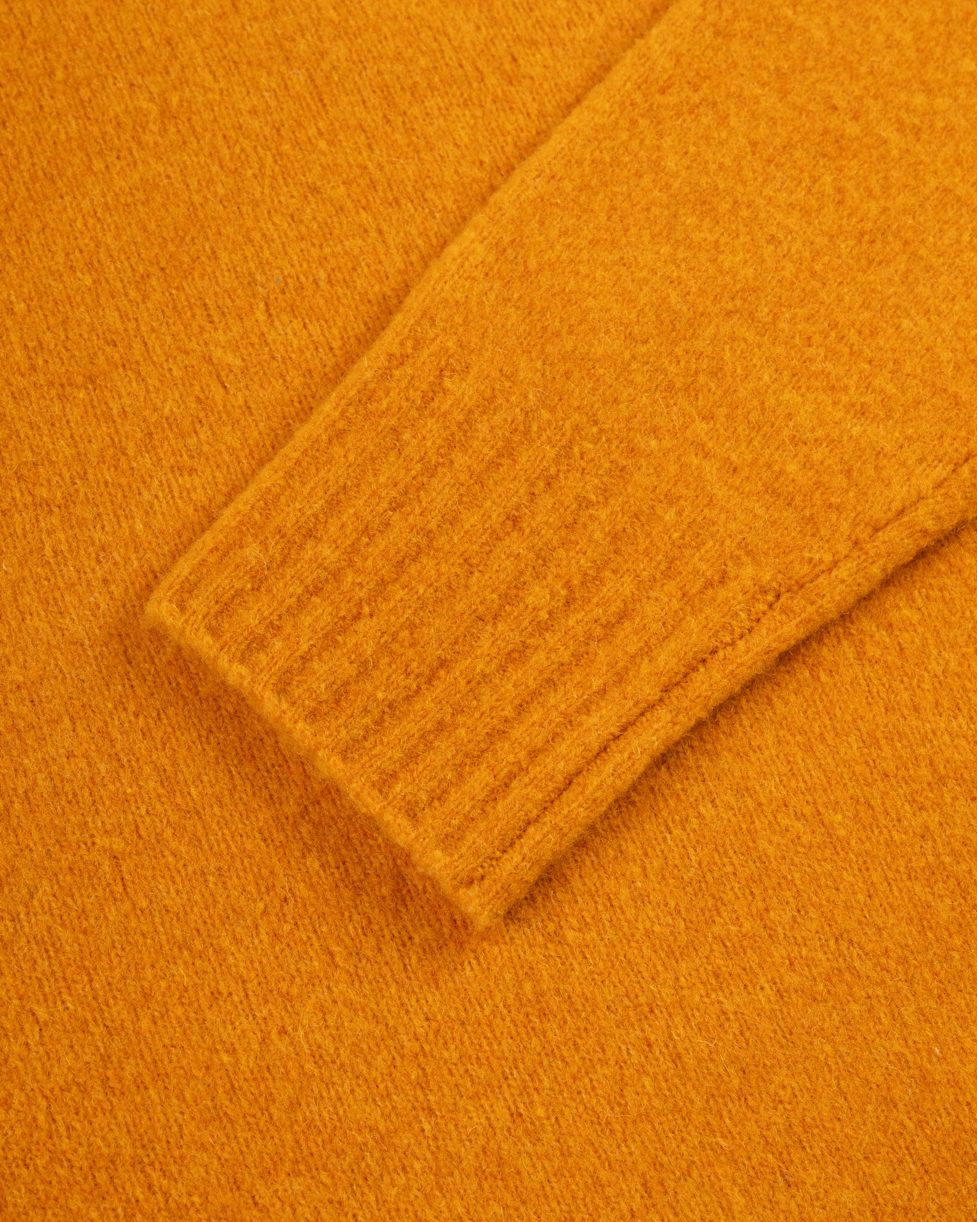 Solid Orange Crewneck Sweater - Trim Fit