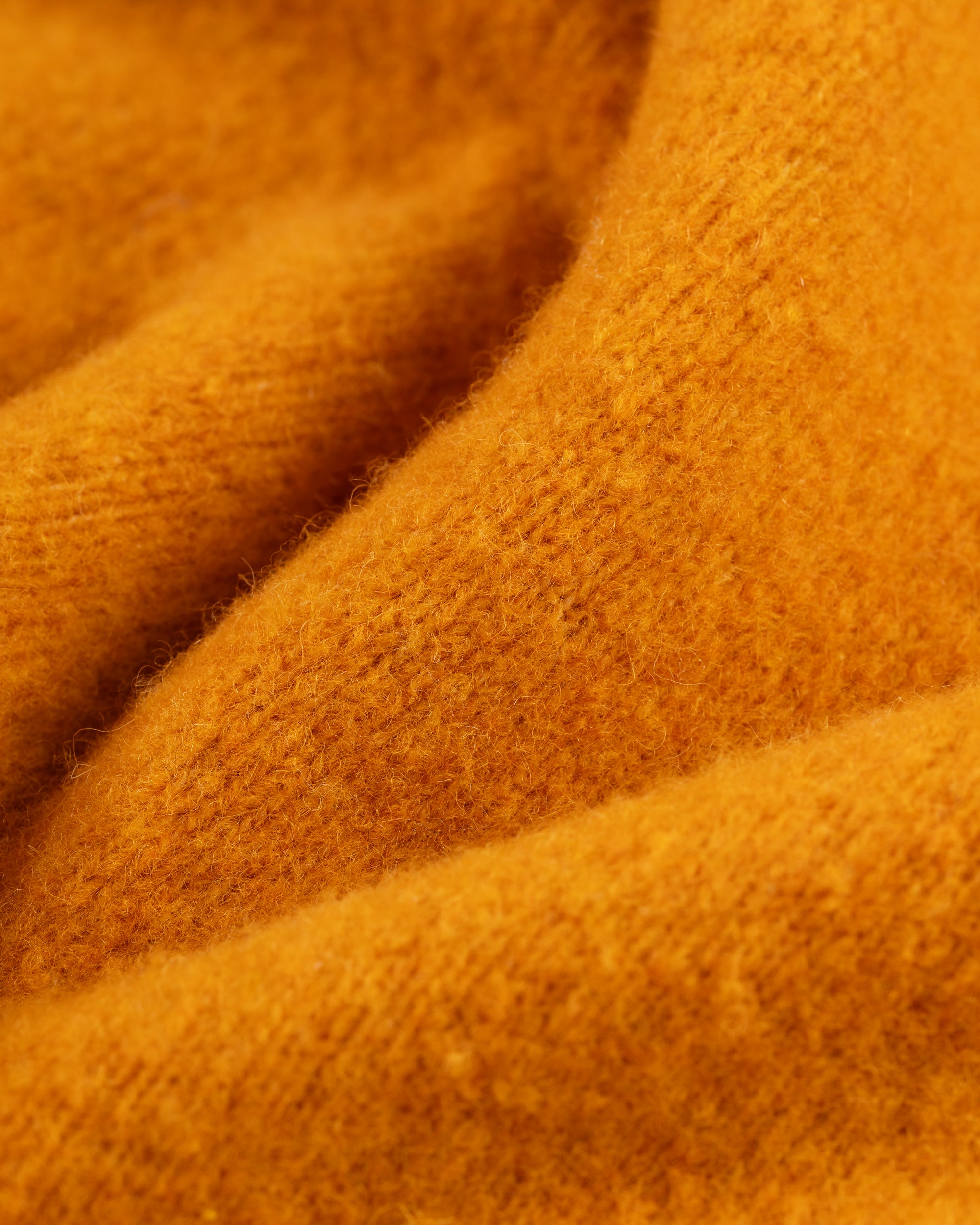 Solid Orange Crewneck Sweater - Trim Fit