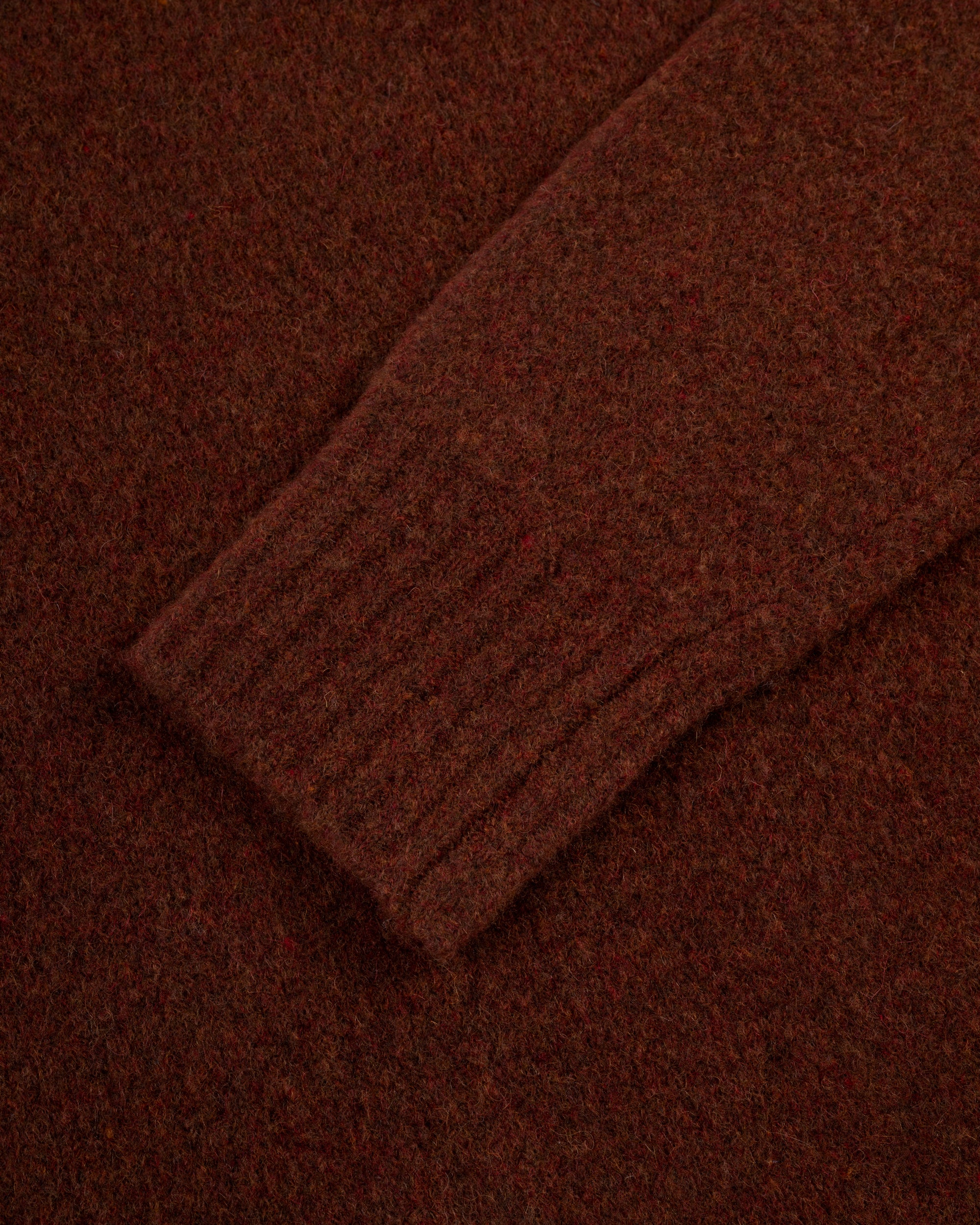 Solid Rust Crewneck Sweater - Trim Fit