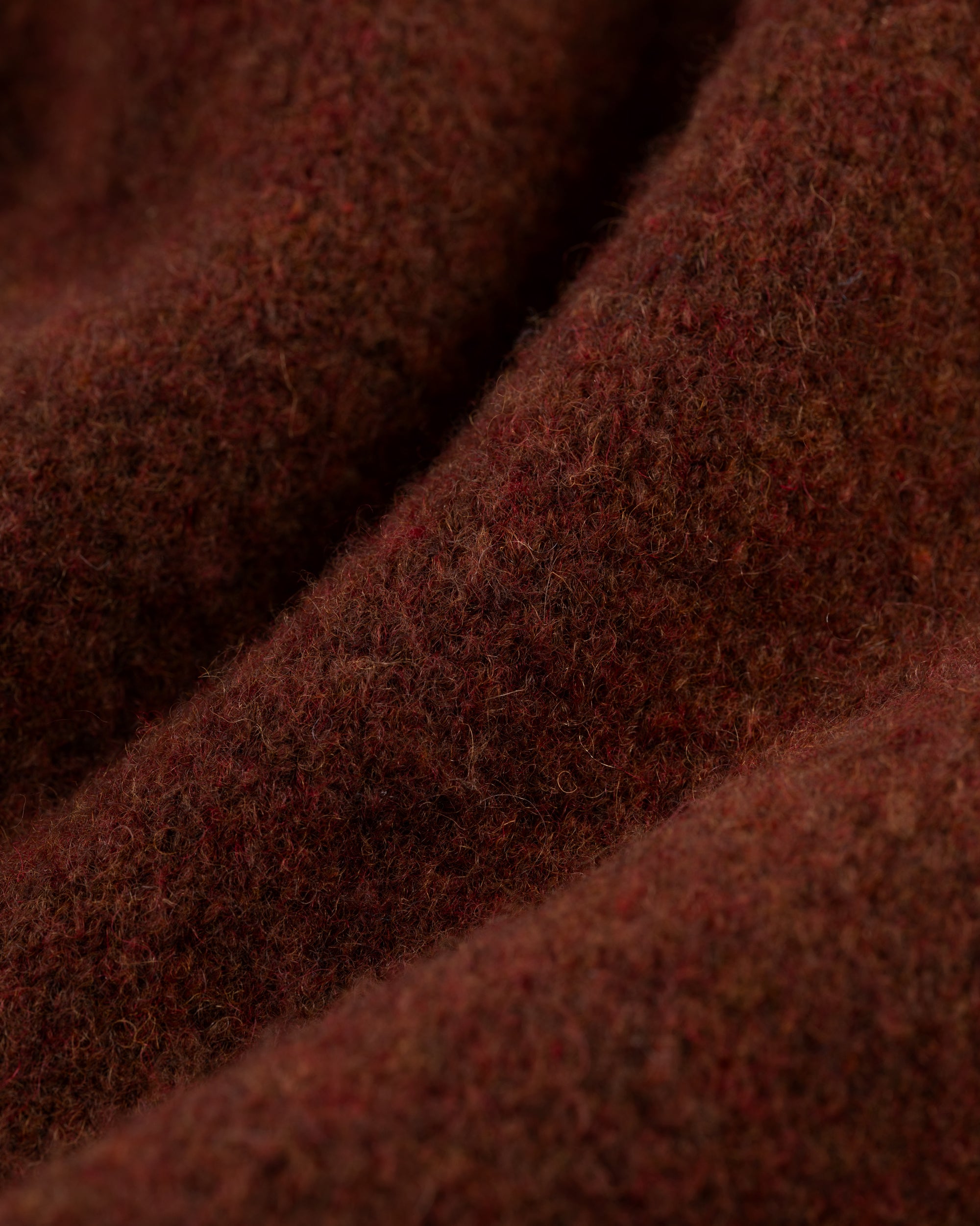 Solid Rust Crewneck Sweater - Trim Fit