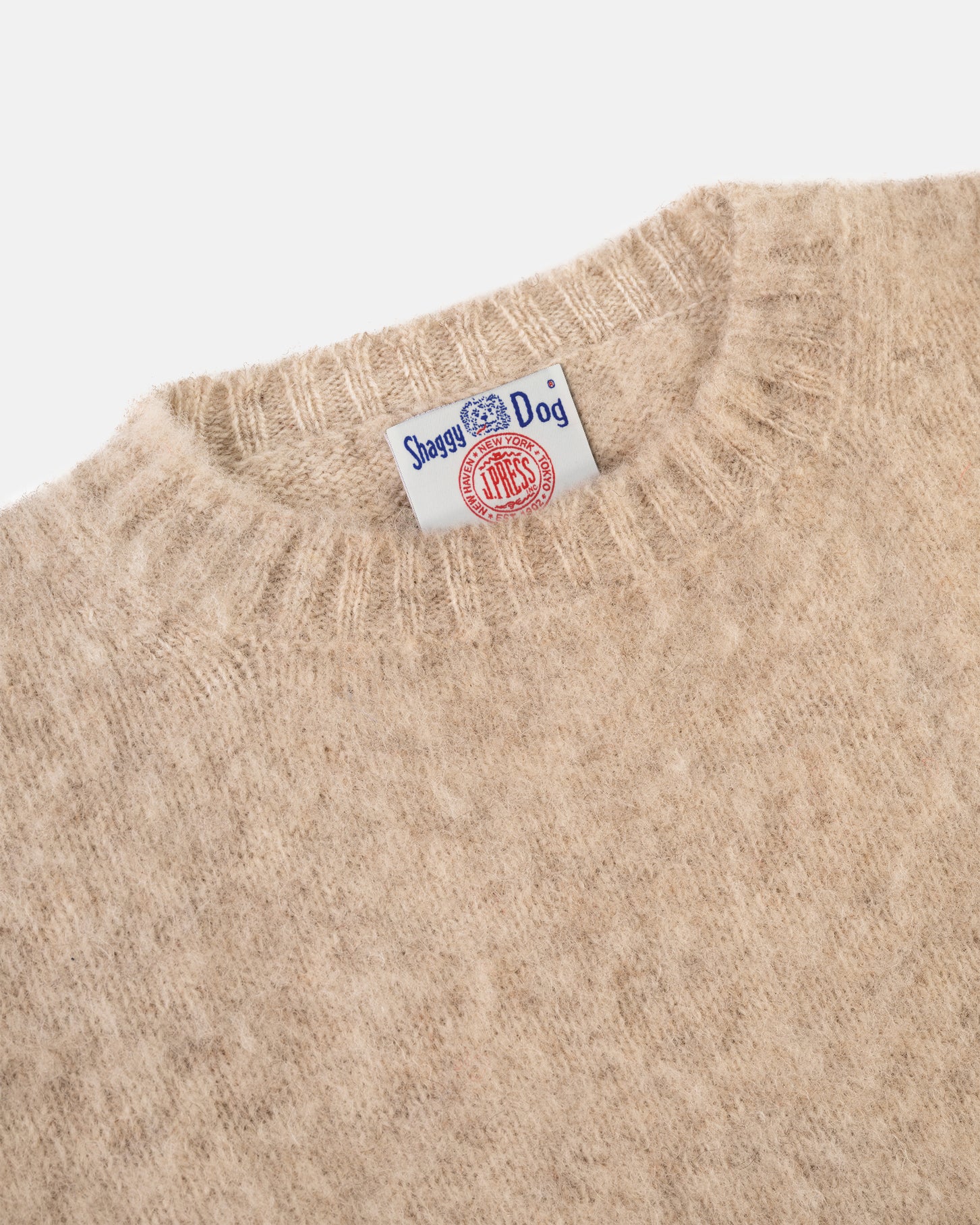 Made-in-Scotland Ivory Shaggy Dog Sweater - Classic Fit