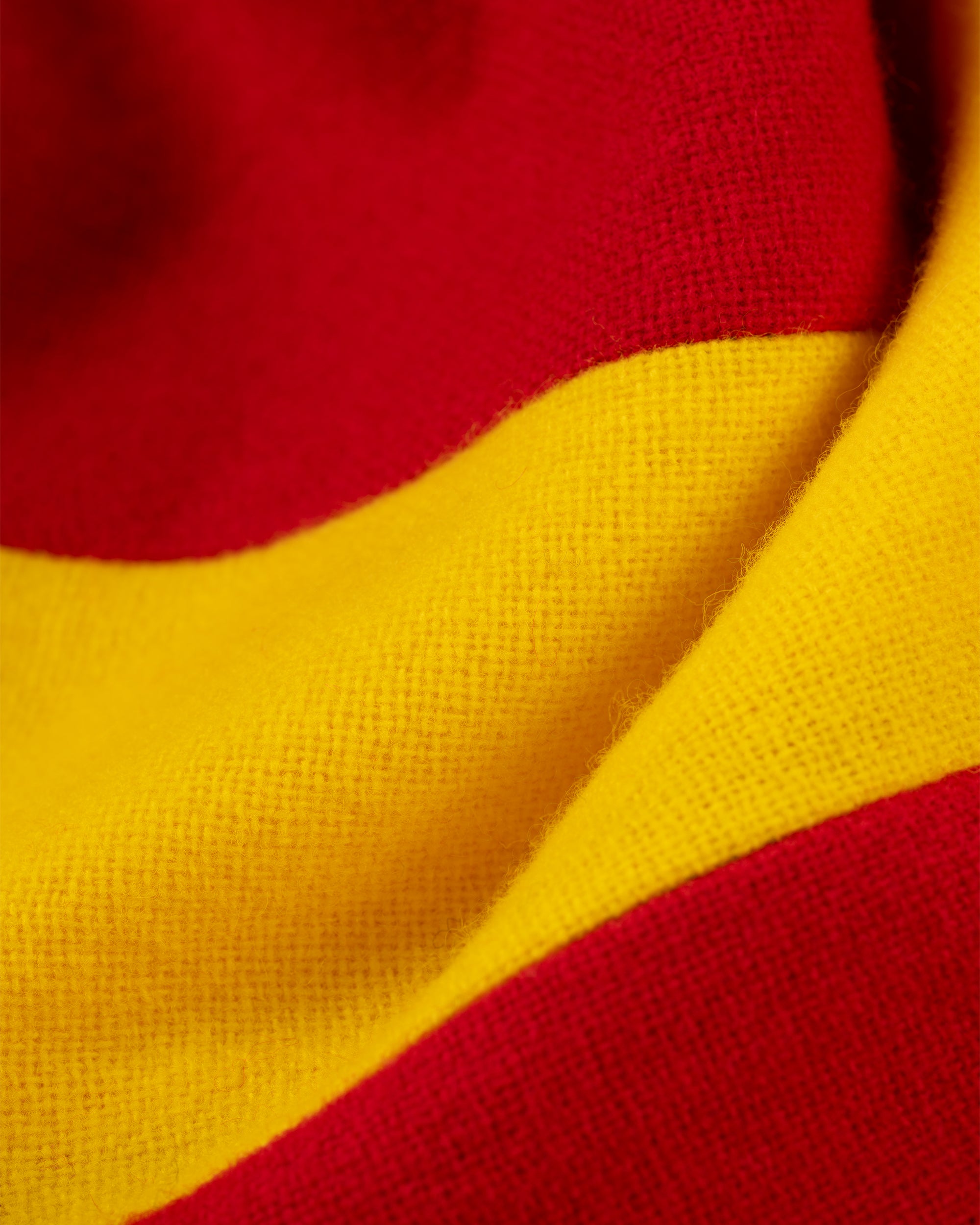 Made-in-England Red & Yellow Wool Schoolboy Muffler