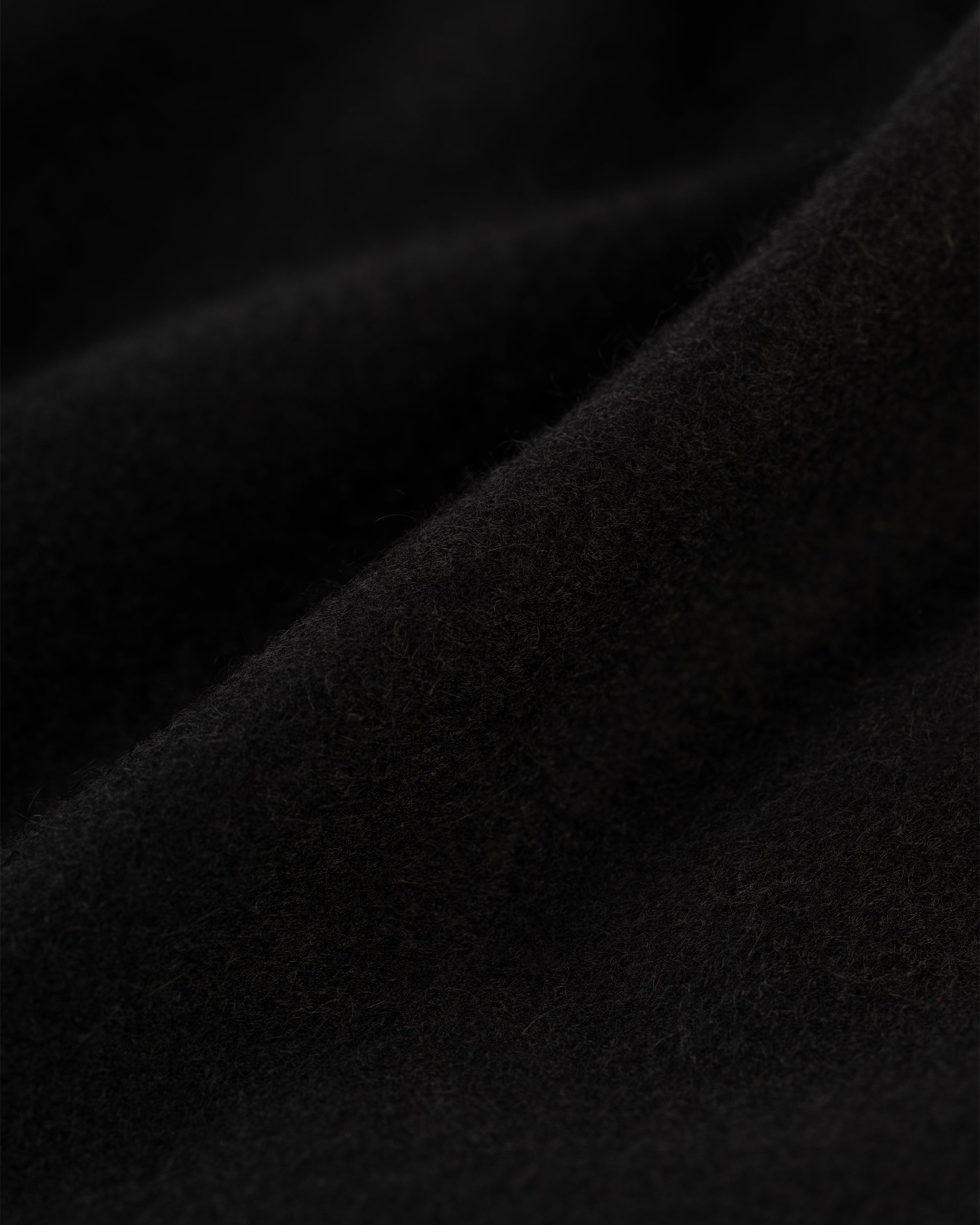 Made-in-England Solid Black Cashmere Muffler