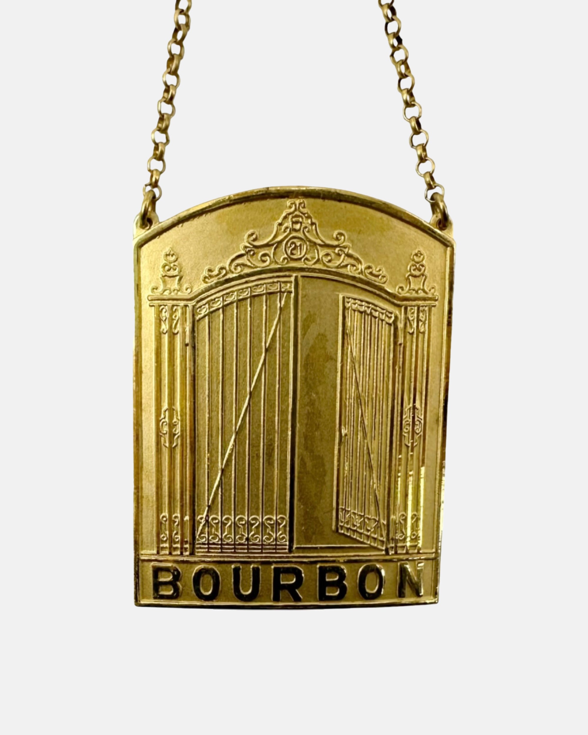 Vintage Set 3 The 21 Club NYC Restaurant Season's Greetings Decanter Tags