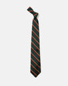 Made-in-Japan Green Regimental Silk Tie