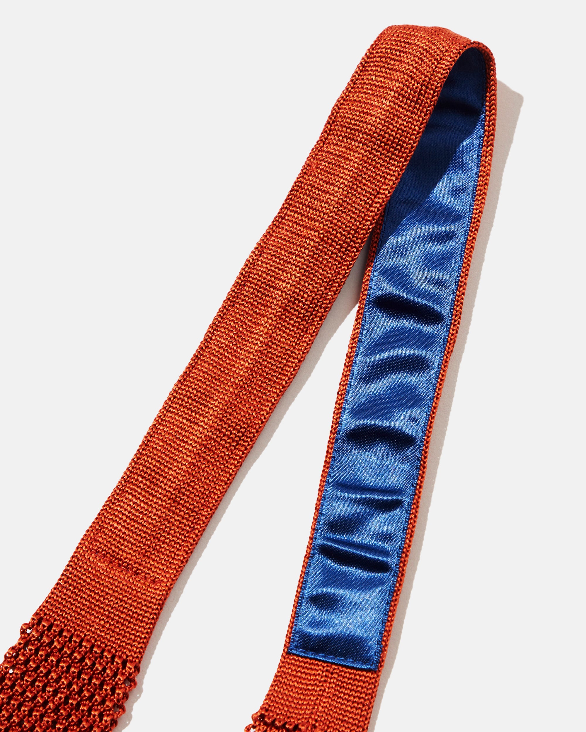 Made-in-Japan Wide Russet Silk Knit Tie