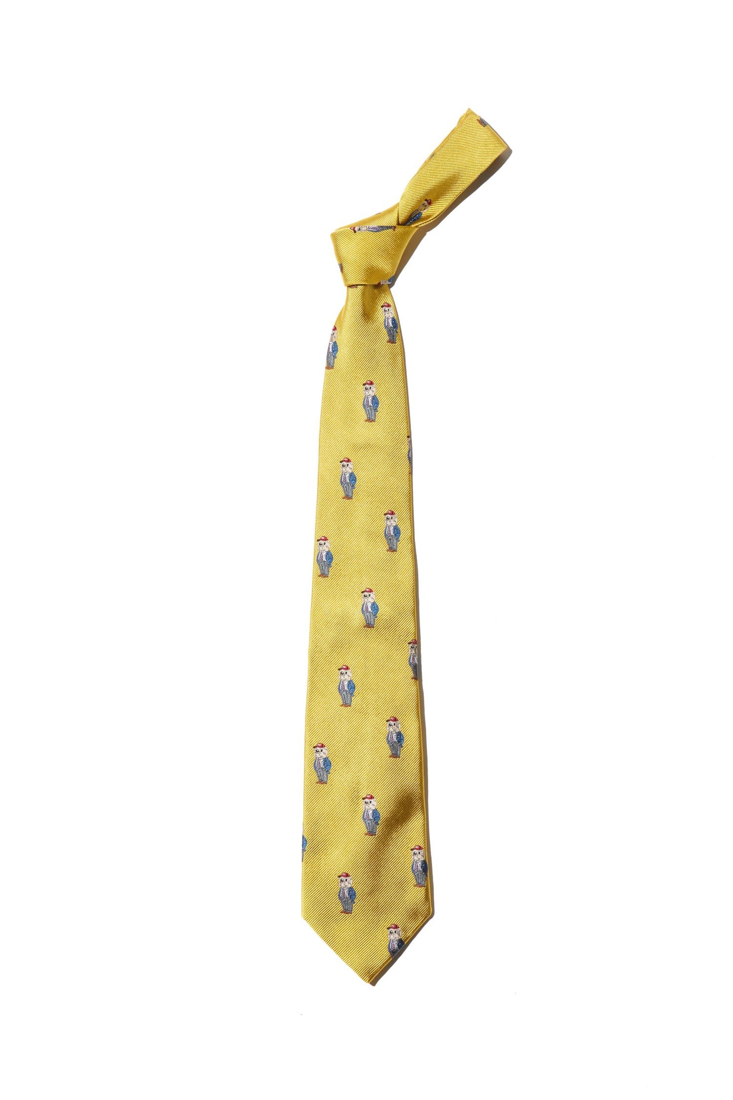 AARON CHANG EMBLEMATIC TIE  - YELLOW