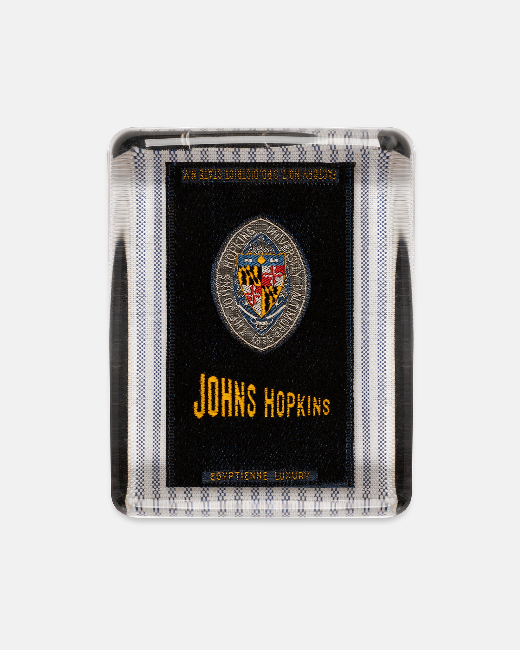 Johns Hopkins University Silk Paperweight