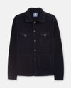 Navy Boiled Wool Knitted Shirt