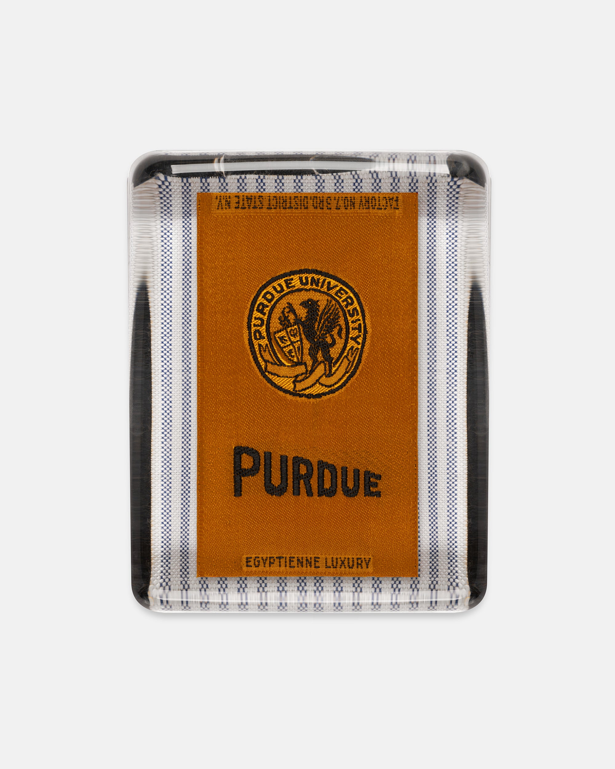 Purdue University Silk Paperweight - Gold