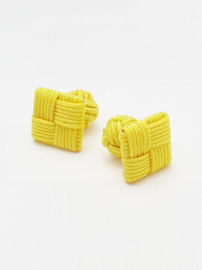 SILK KNOTS SQUARE - YELLOW