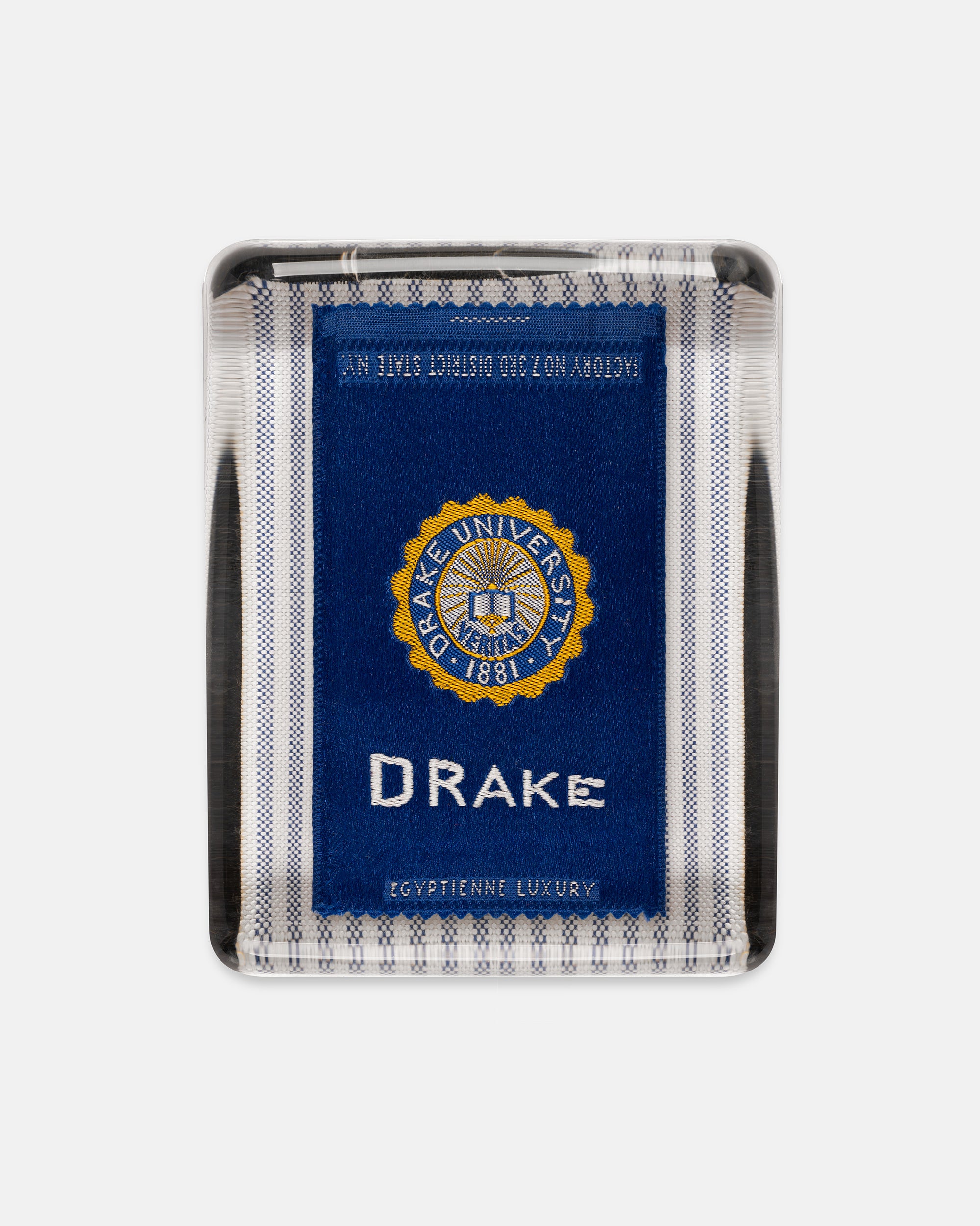 Drake University Silk Paperweight
