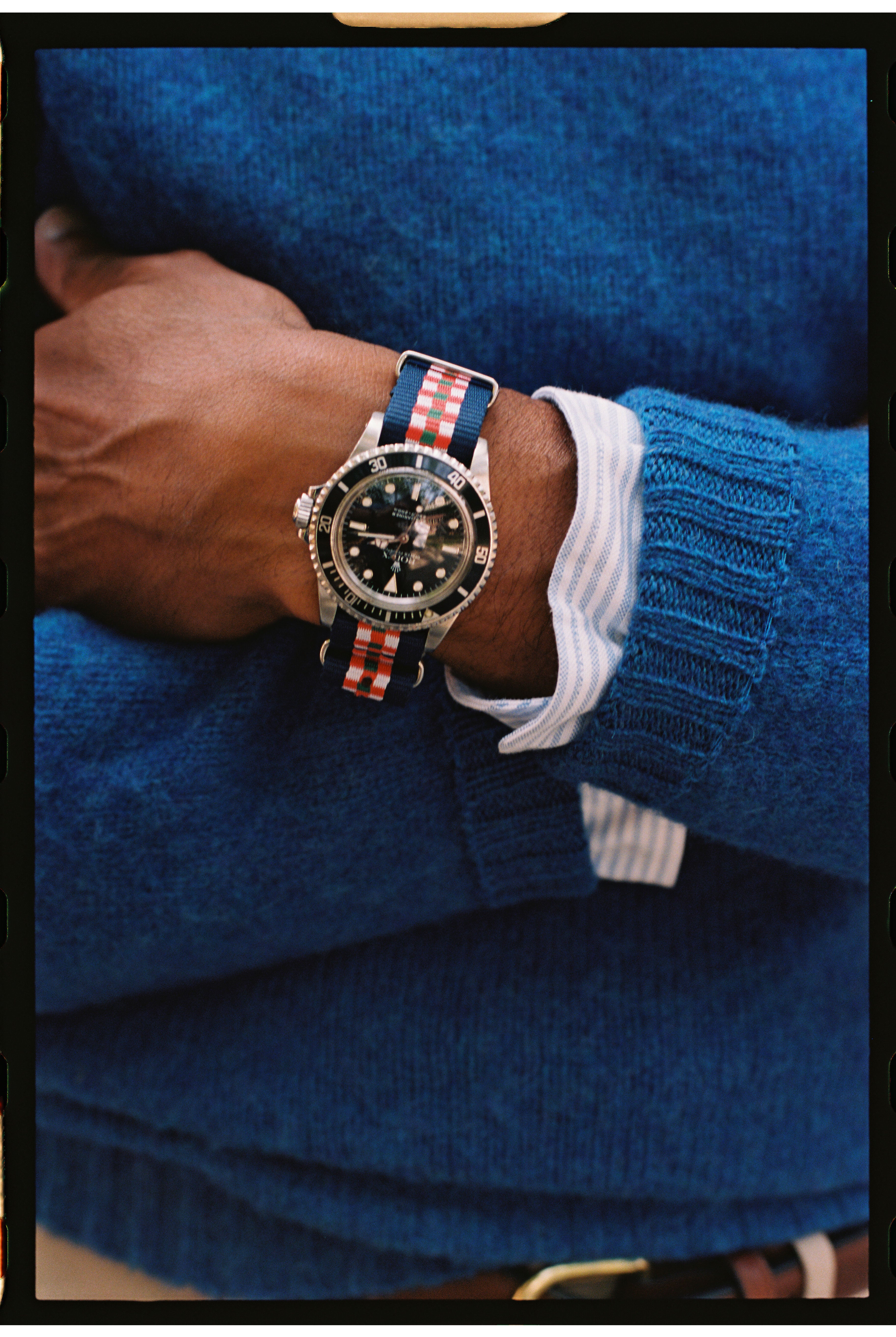 King's Own Scottish Borderers Stripe Nylon Watch Strap