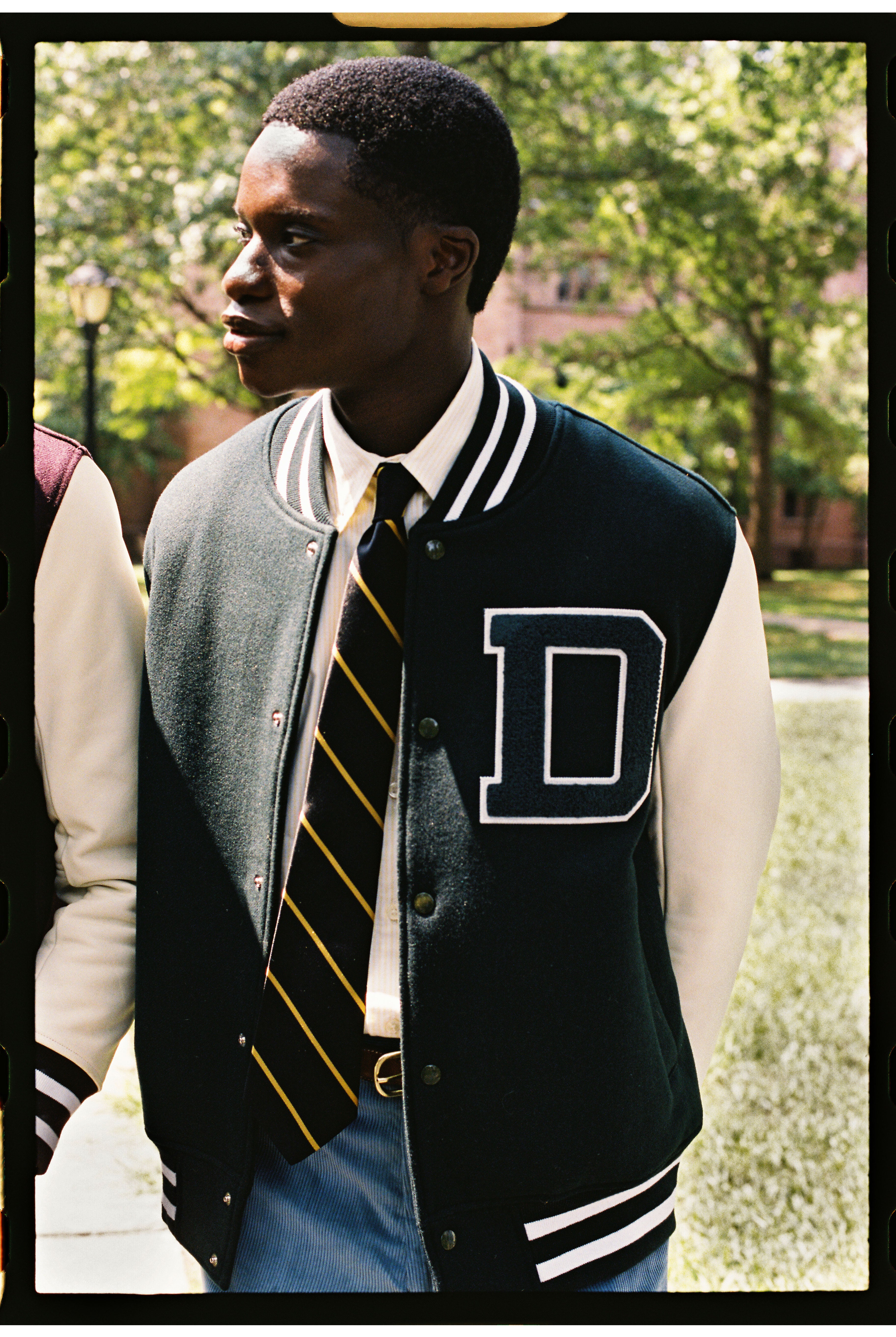 Dartmouth Varsity Jacket - Green | Pennant Label - J. Press
