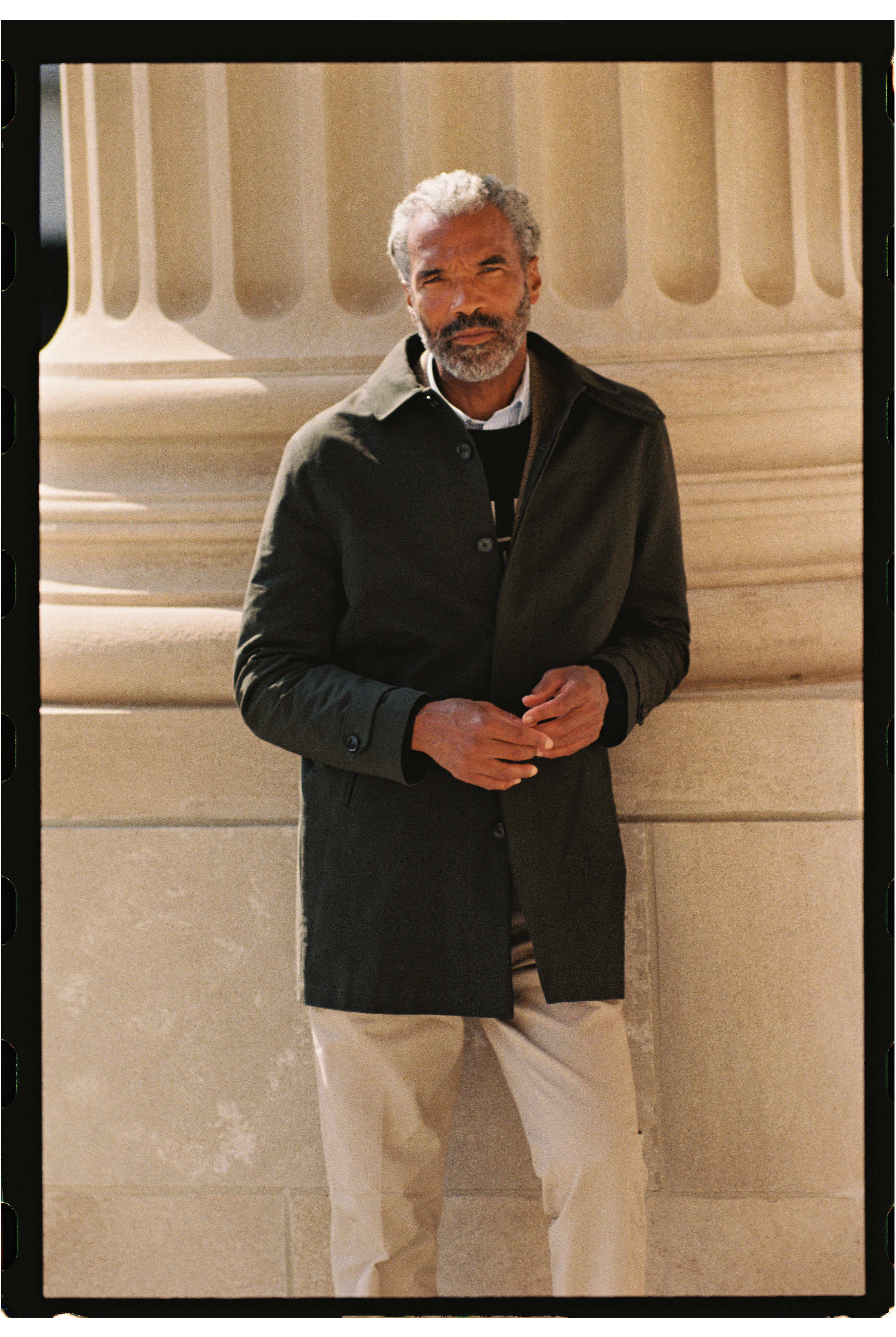 Made-in-England Olive Cotton London Mac